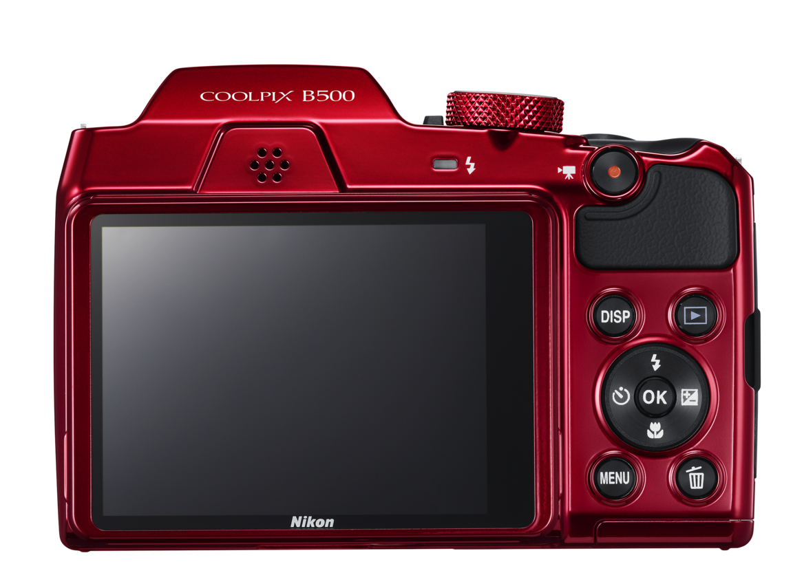 Nikon COOLPIX B500 | Digital Bridge Camera | Plum, Red & Black