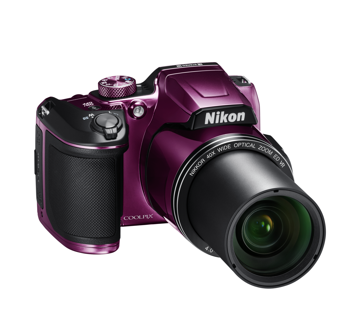 Nikon COOLPIX B500 | Digital Bridge Camera | Plum, Red & Black