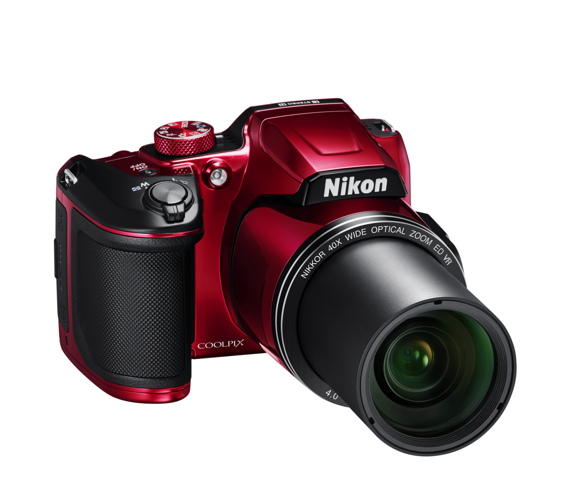 Nikon COOLPIX B500 | Digital Bridge Camera | Plum, Red & Black