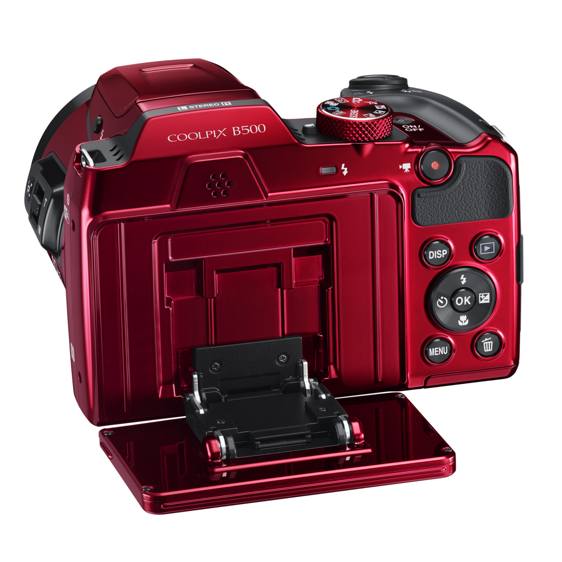 Nikon COOLPIX B500 | Digital Bridge Camera | Plum, Red & Black