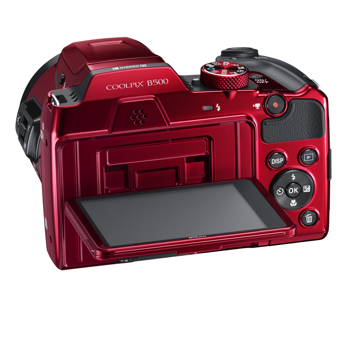 Nikon COOLPIX B500 | Digital Bridge Camera | Plum, Red & Black