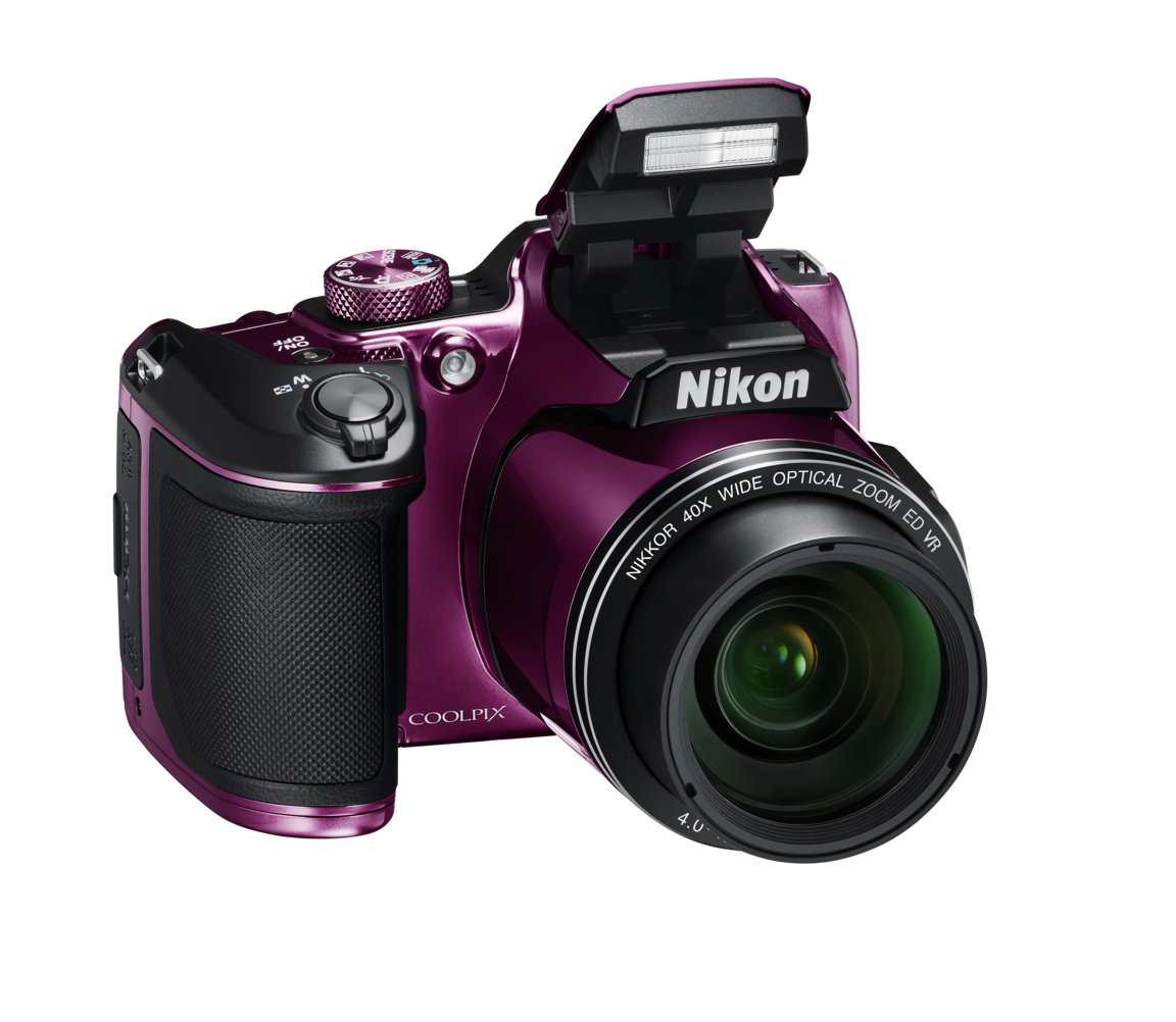 Nikon COOLPIX B500 | Digital Bridge Camera | Plum, Red & Black