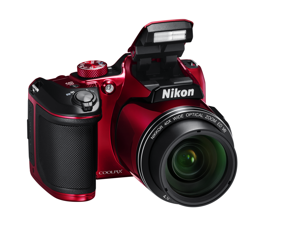 Nikon COOLPIX B500 | Digital Bridge Camera | Plum, Red & Black